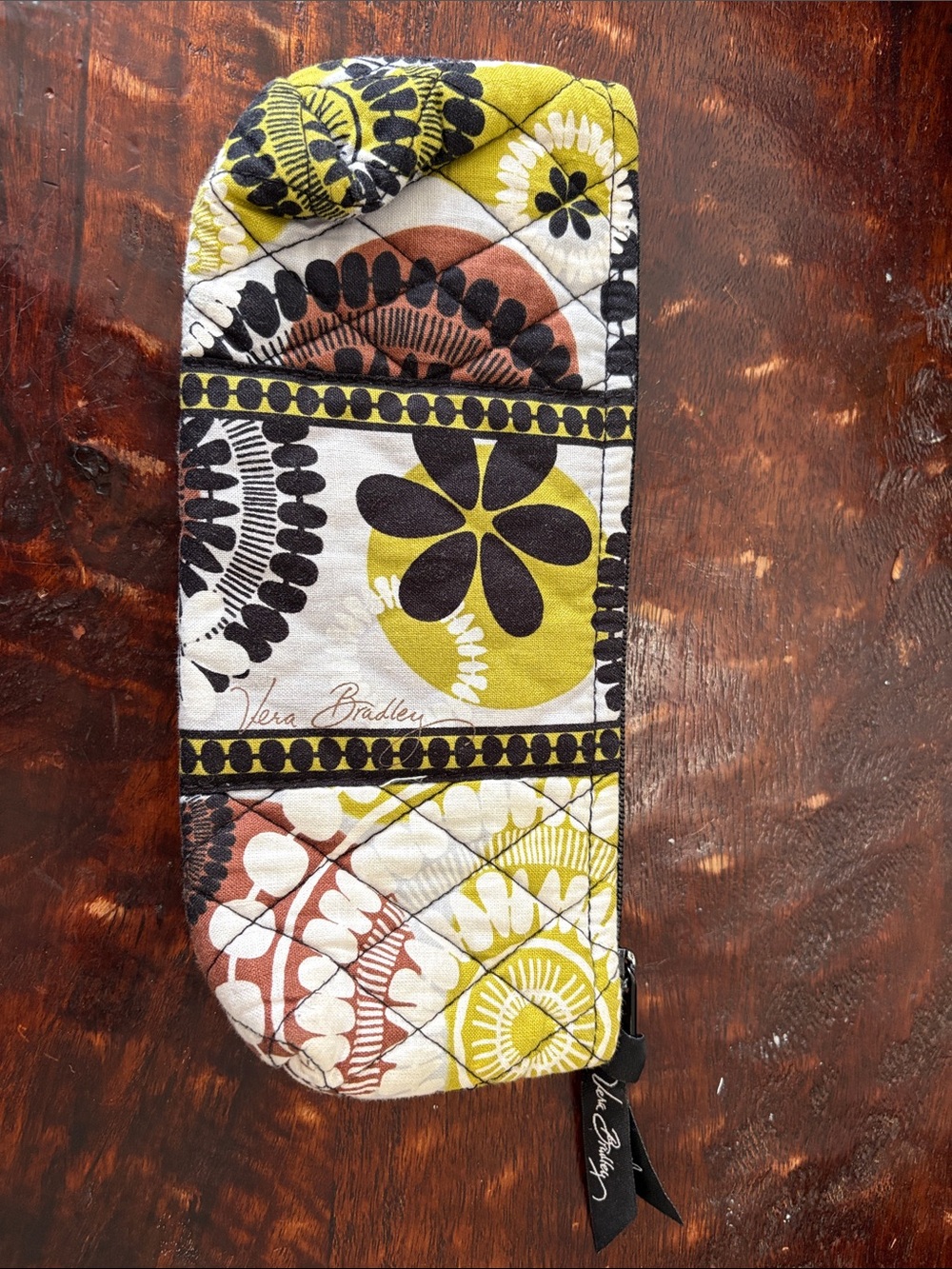 RETIRED -Vera Bradley Cocoa Moss Pencil Pouch